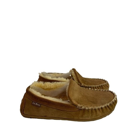 Size 10M L.L.Bean Men´s Sheep Fur Moccasin Slippers...